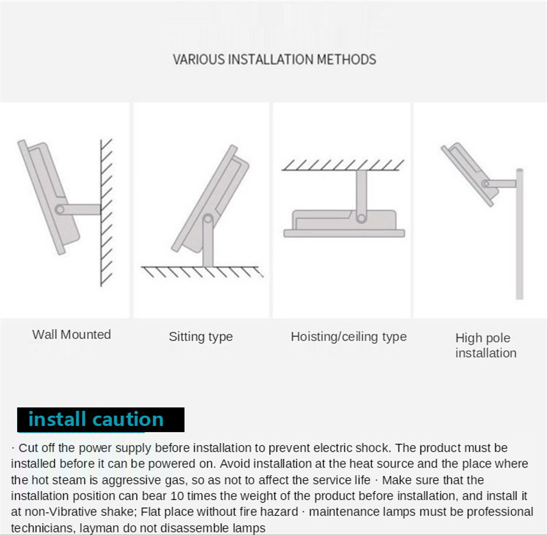 Ultra-thin Floodlight Outdoor Lighting Spotlight Led 100W Led 30W Garden Lights Outdoor Advertising Lighting Flood Light 150W