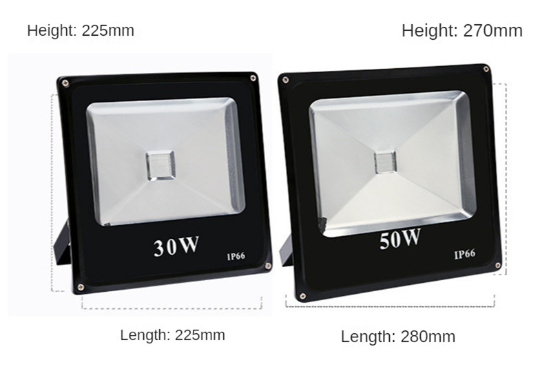 Garden Spotlight RGB Colorful Floodlight Tree Light Courtyard Lighting Landscape Lighting Street Lamp Remote Control 100W 150W