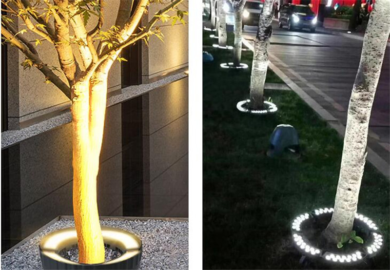 Pillar Lamp Park Outdoor Garden Lighting Landscape Garden Colorful Tree Lights DC24V 48W 60W IP65 Waterproof Lawn Lamp Column