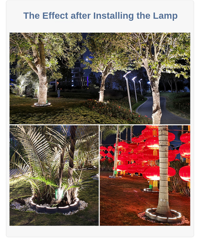 Waterproof Landscape Tree Light Garden Lights Path Lights Garden Lamp Post Lawn Lamp Floor Light Led Terrace 72W 108W 220V Lamps