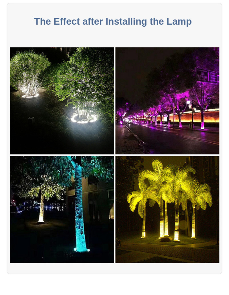 Waterproof Landscape Tree Light Garden Lights Path Lights Garden Lamp Post Lawn Lamp Floor Light Led Terrace 72W 108W 220V Lamps