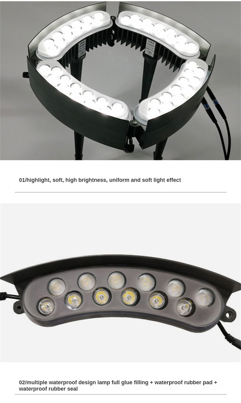 Ground Light Pillar Lights Outdoor Landscape Lighting Rgb Ip65 Waterproof Christmas Garden Park Decoration Lights DC24V Lamp