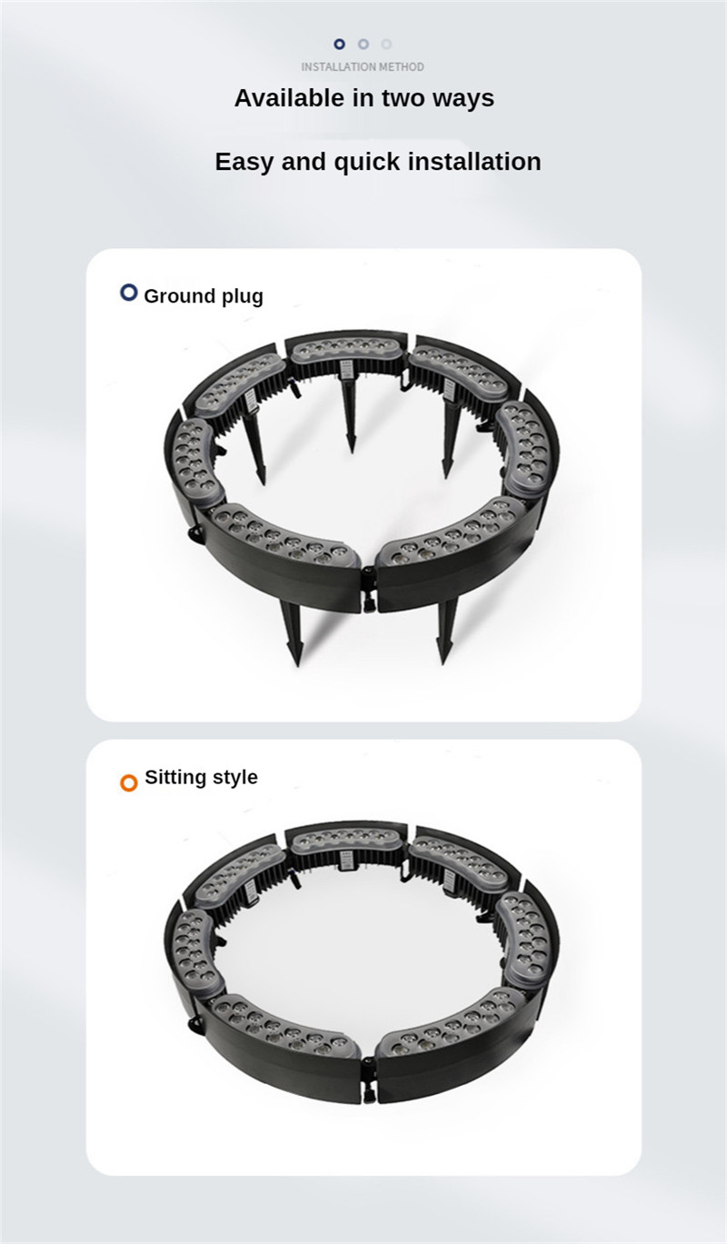 Ground Light Pillar Lights Outdoor Landscape Lighting Rgb Ip65 Waterproof Christmas Garden Park Decoration Lights DC24V Lamp