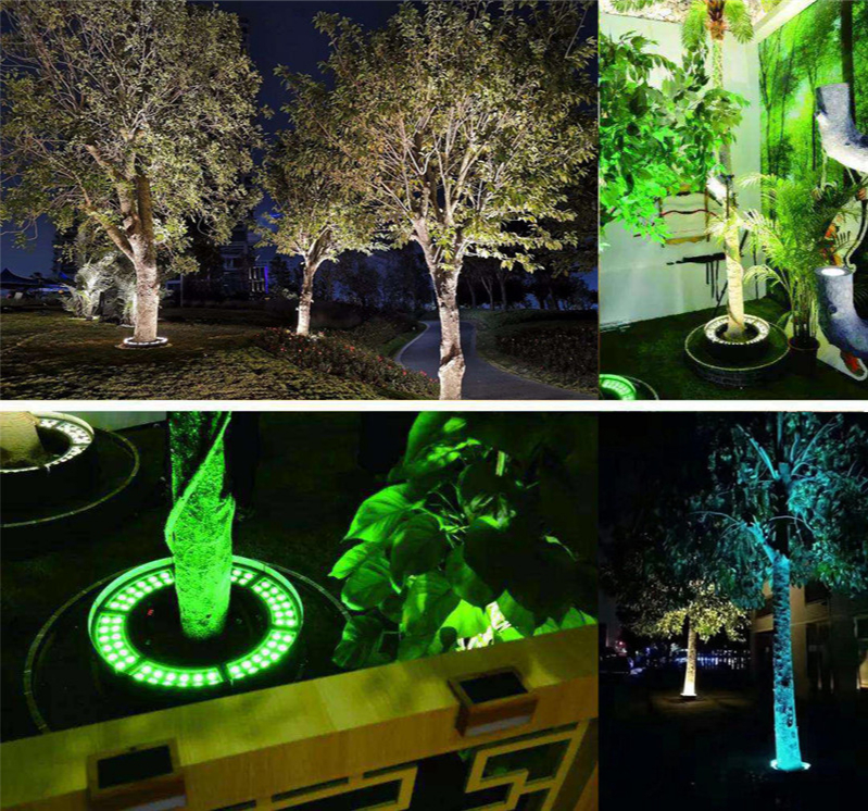 Pillar Lamp Park Outdoor Garden Lighting Landscape Garden Colorful Tree Lights DC24V 48W 60W IP65 Waterproof Lawn Lamp Column