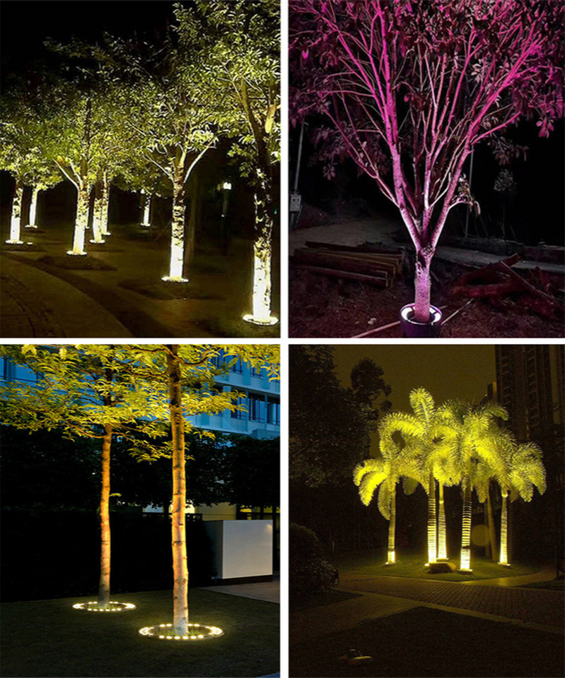 Pillar Lamp Park Outdoor Garden Lighting Landscape Garden Colorful Tree Lights DC24V 48W 60W IP65 Waterproof Lawn Lamp Column