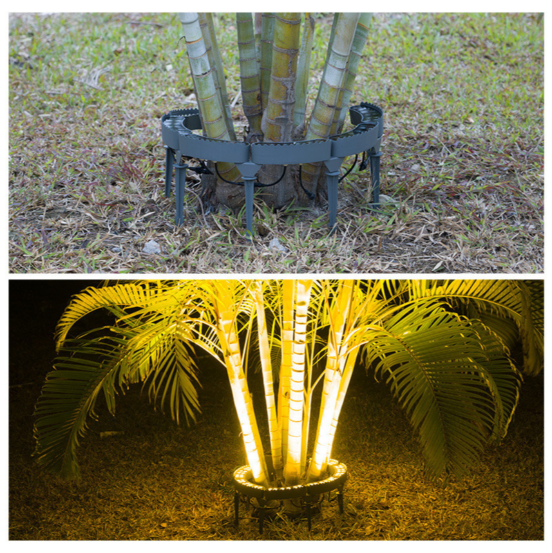 Led Tree Holding Light Circular Pillar Lamp Outdoor Tree Lights Encircle Tree Landscape Lamp IP65 Waterproof 24V 220V 3W Garden