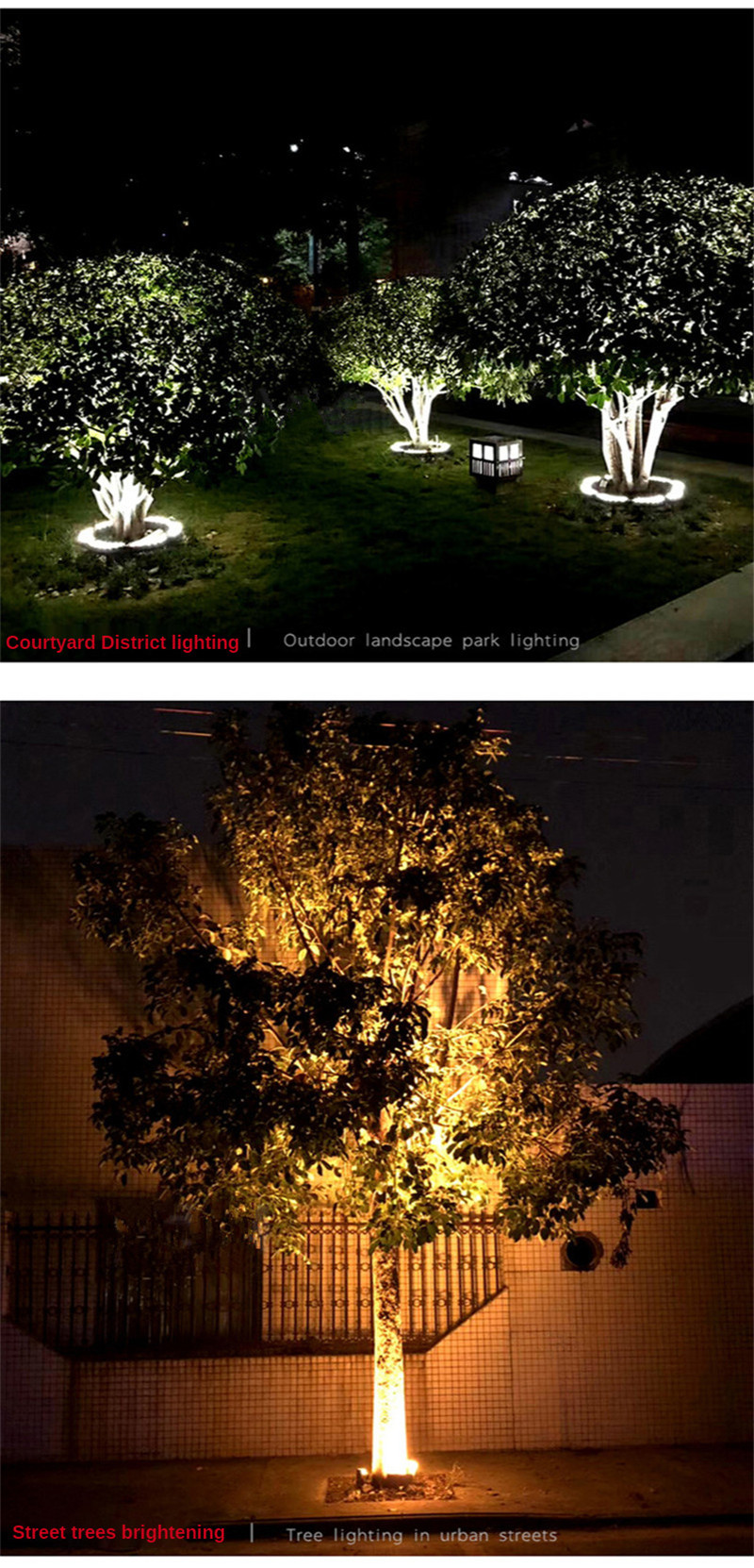 Xmas Tree Light Pillar Decoration Lights Outdoor Landscape Lighting Led Garden Lawn Lamp Post Lamps IP65 Waterproof 220V 24V