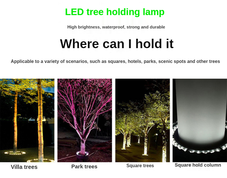 Pillar Lamp Park Outdoor Garden Lighting Landscape Garden Colorful Tree Lights DC24V 48W 60W IP65 Waterproof Lawn Lamp Column