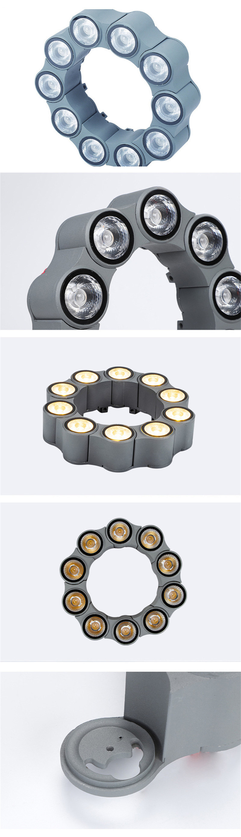 Post Lights Pillar Light Garden Landscape Led Tree Holding Lamp Bollard Light Xmas Lights Outdoor Ring Corrugated Lamp IP66