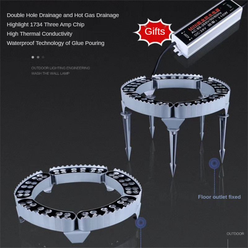 Street Tree Lighting Garden Christmas Decoration Pillar Lights Landscape Lighting Terrace Lighting Ground LED DC24V 96W 108W