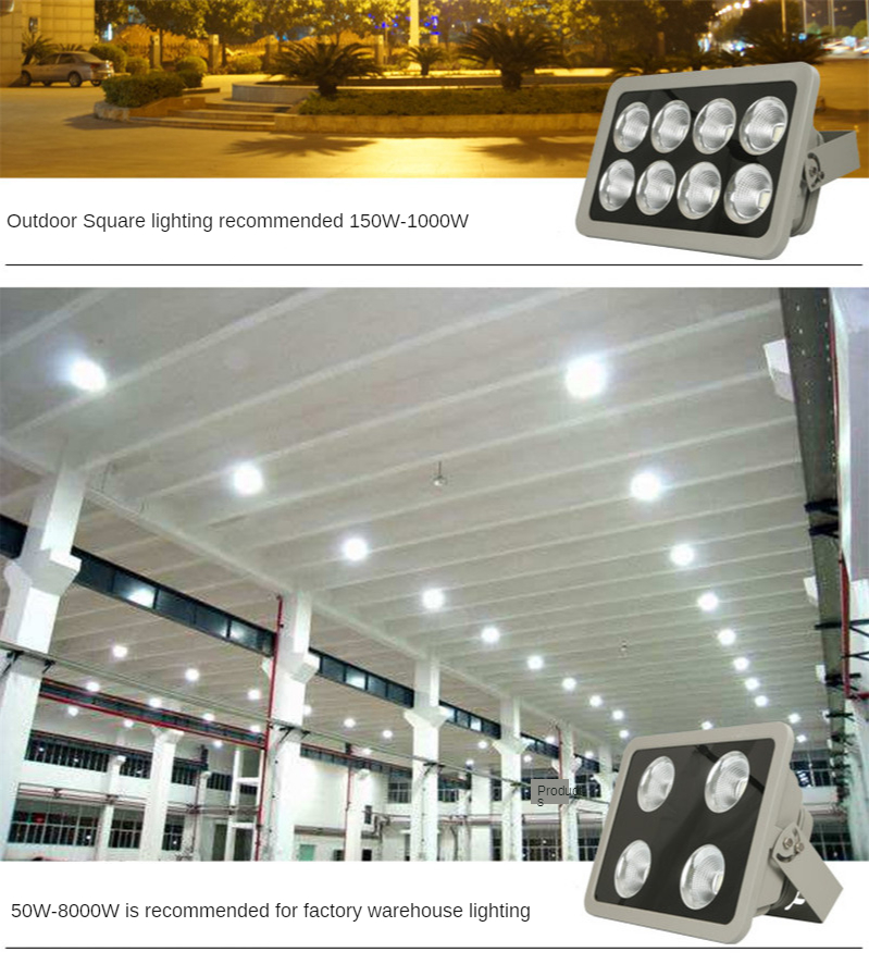 Led Spotlight Outdoor Led Floodlight Shockproof Rainproof Dustproof Outdoor Engineering Lighting Led 50W Led 100W 150W 200W 300w