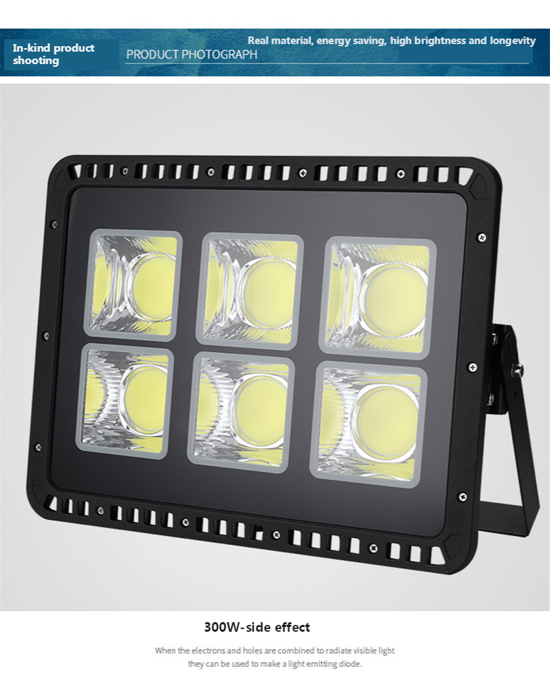 500W 600W Led Floodlight Billboard Street Lamp Outdoor Waterproof High Power Flood Lamp for Construction site stadium square