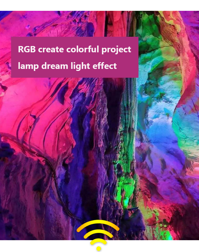 RGB Landscape Lights Waterproof Garden Pathway Lamp Trees Lights Outdoor Spotlights Led Flood Light 200W 300W 400W Lawn Light