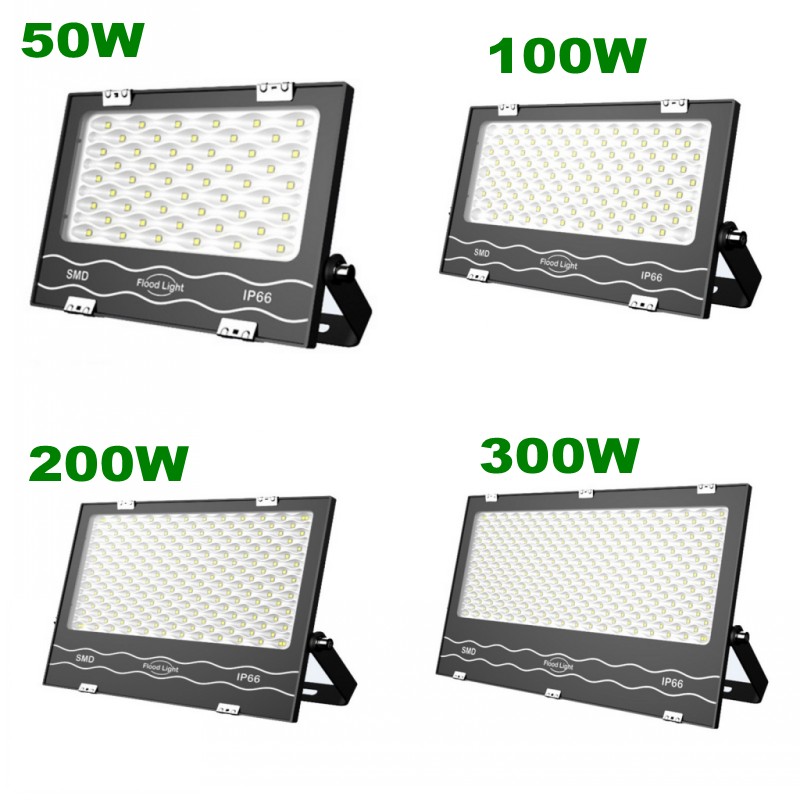 1pc 220V 50W 100W 200W 300W 400W Bouwlamp Led Flood Light Spot Lamp SMD IP65 for Night Construction Parking Indoor/Outdoor Deco
