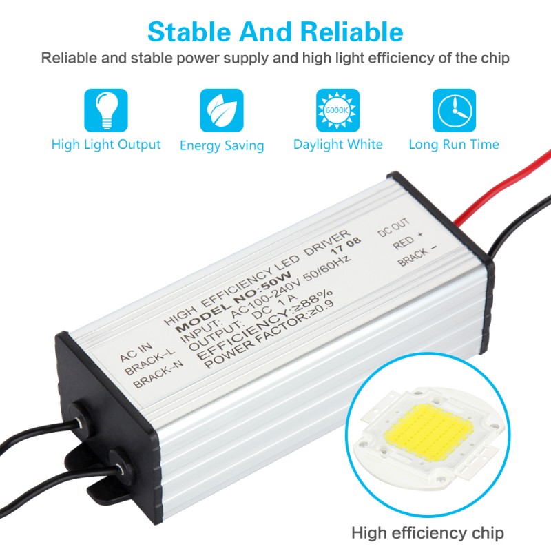 AC85-265V Waterproof IP65 Led Floodlight 100W 200W 300W 400W 500W 600W Outdoor Led Flood Light COB LED Reflector Garden Lamp