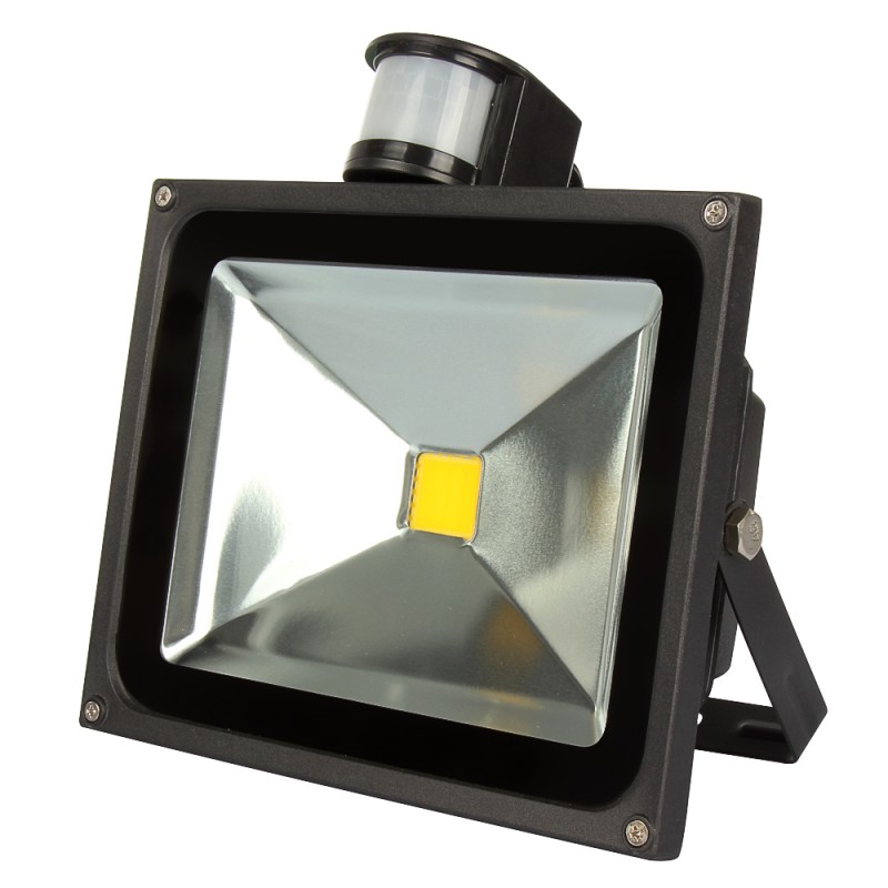 PIR Sensor Led Floodlights 20W 30W 50W Outdoor Lighting Spotlight Led Flood Light Reflector Projector Lamp Waterproof for Garden