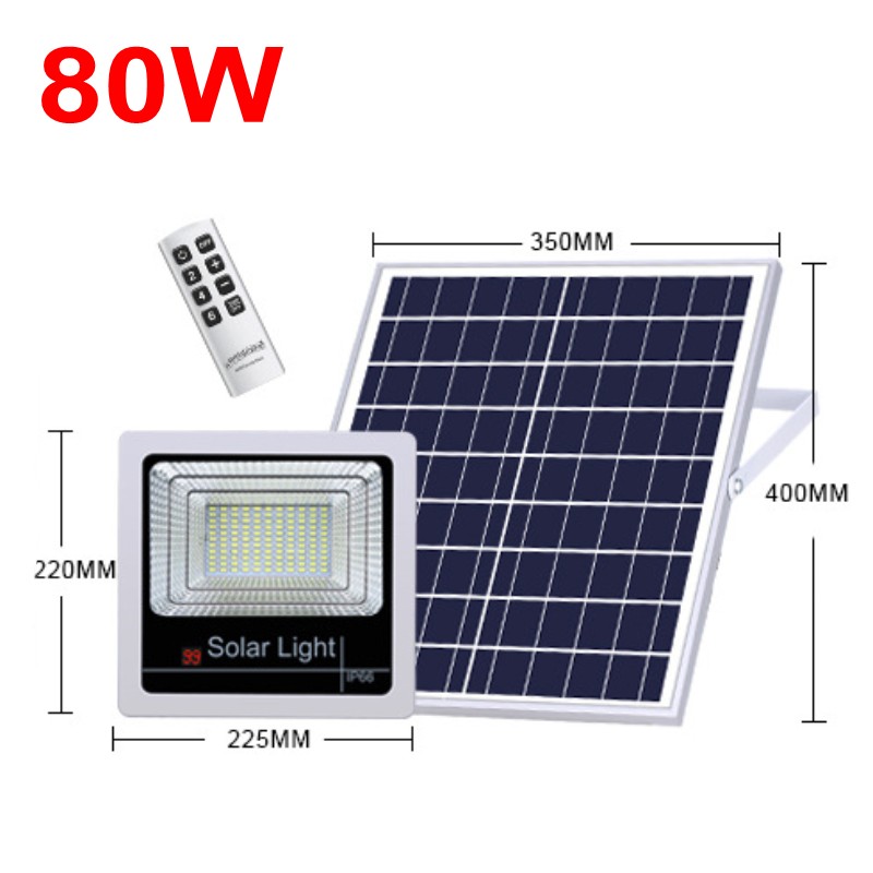 1pc 40W 60W 80W 100W 120W Waterproof Solar Powered LED Flood Light Outdoor Garden Spotlight Solar Floodlights Remote Control
