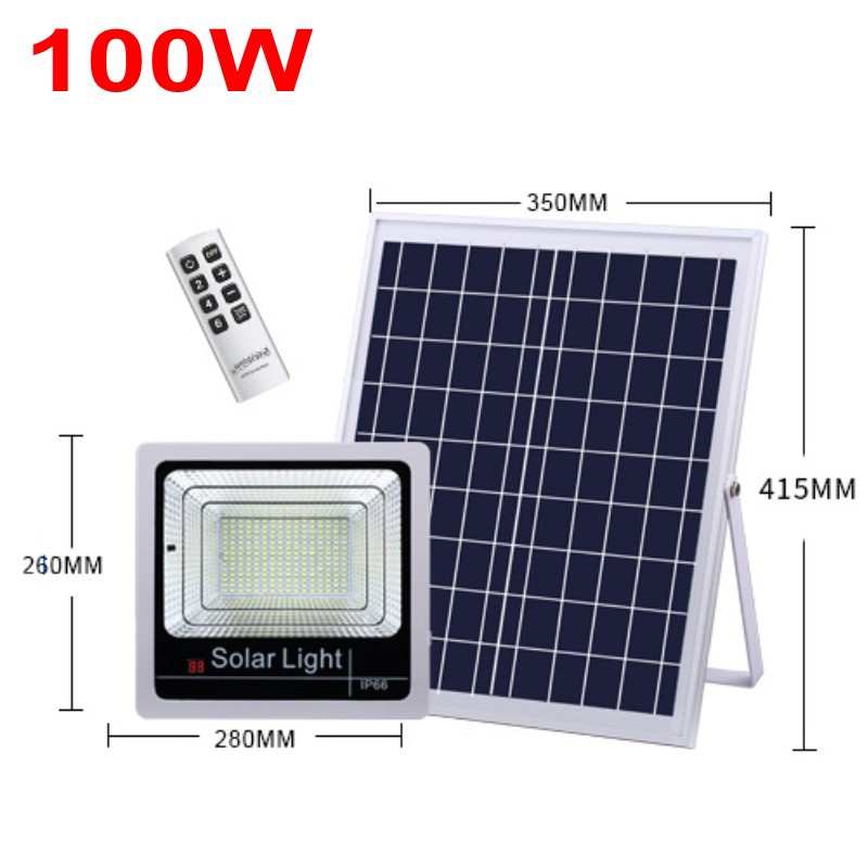 1pc 40W 60W 80W 100W 120W Waterproof Solar Powered LED Flood Light Outdoor Garden Spotlight Solar Floodlights Remote Control