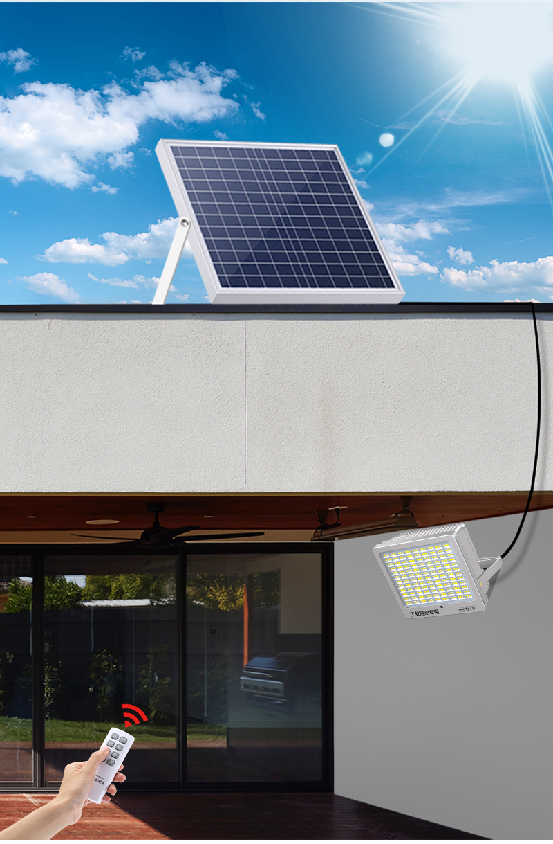 100W 200W Led Solar Floodlight Outdoor Lighting Solar Garden Lamp Led Flood Light for Garden Highway Spotlights With Remote