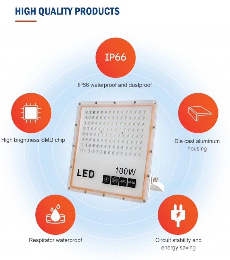 220V/12V/24V 36V LED Flood Light 30W 50W Reflector LED Floodlights Waterproof IP65 Spotlight Wall Outdoor Lighting Cold White