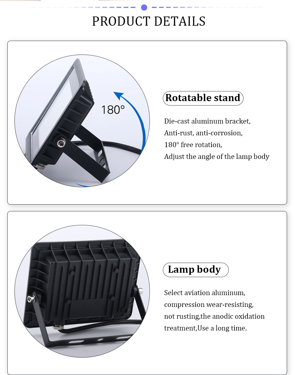 30w/50w/100W WiFi Tuya Smart Floodlight 8 Scene modes Voice Control Spotlight RGB+WW+CW Waterproof Outdoor Wall Lamp Lighting