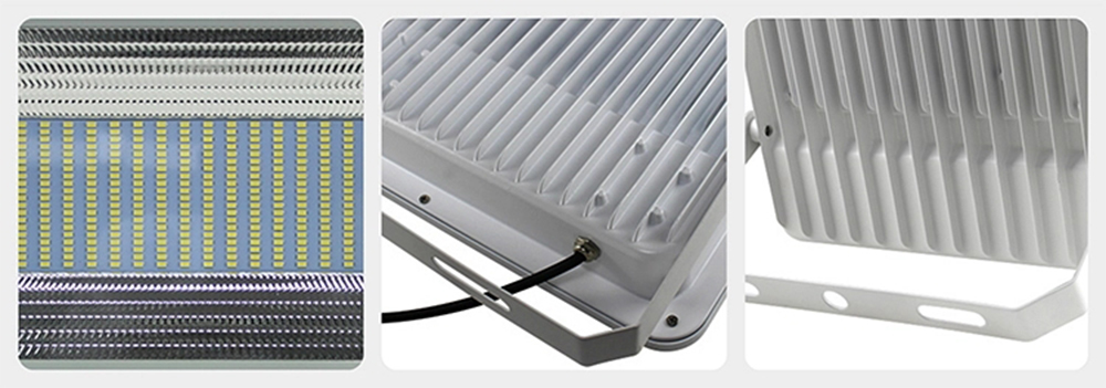 LED Outdoor Floodlights Waterproof IP66(3000-6500K War/Cold white 200W SpotLights for Garden Yard Warehouse Square Billboard