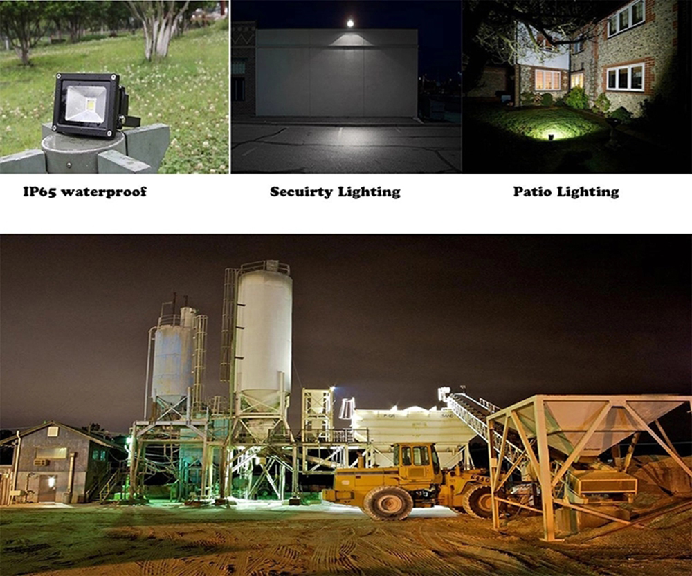 Flood Light LED 20W 30W 50W 100W 200W Outdoor WaterProof IP66 85-265V Projector Spotlight Wall Lamp for Garden,Yard,Square