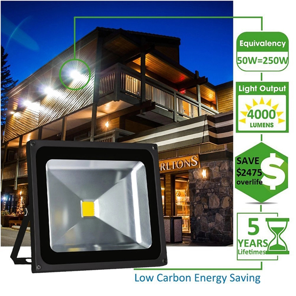 Flood Light LED 20W 30W 50W 100W 200W Outdoor WaterProof IP66 85-265V Projector Spotlight Wall Lamp for Garden,Yard,Square