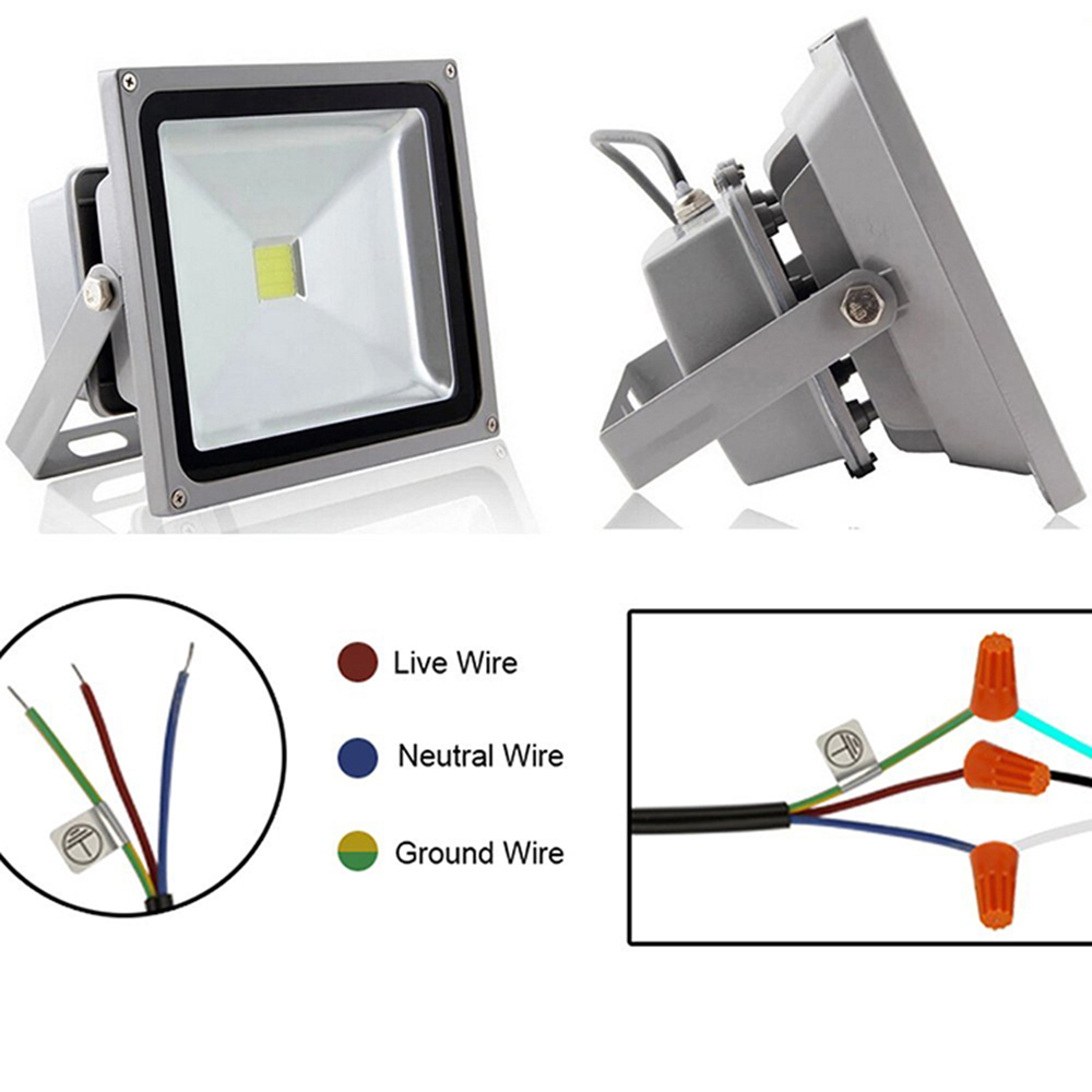 Flood Light LED 20W 30W 50W 100W 200W Outdoor WaterProof IP66 85-265V Projector Spotlight Wall Lamp for Garden,Yard,Square