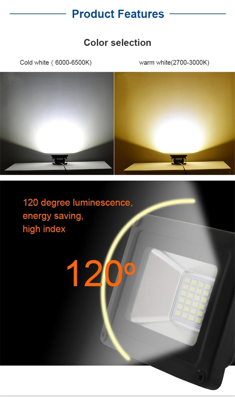 LED Flood Light 50W 100W 200W 300W 400W 500W 600W AC220V Waterproof IP66 Spotlight Outdoor Garden Lamp Led Floodlight Lighting
