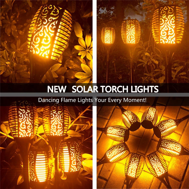 Solar Flame Flickering Garden Lamp lawn Light IP65 Outdoor Spotlights Landscape Decoration Led Lawn Lamp for Garden Pathways