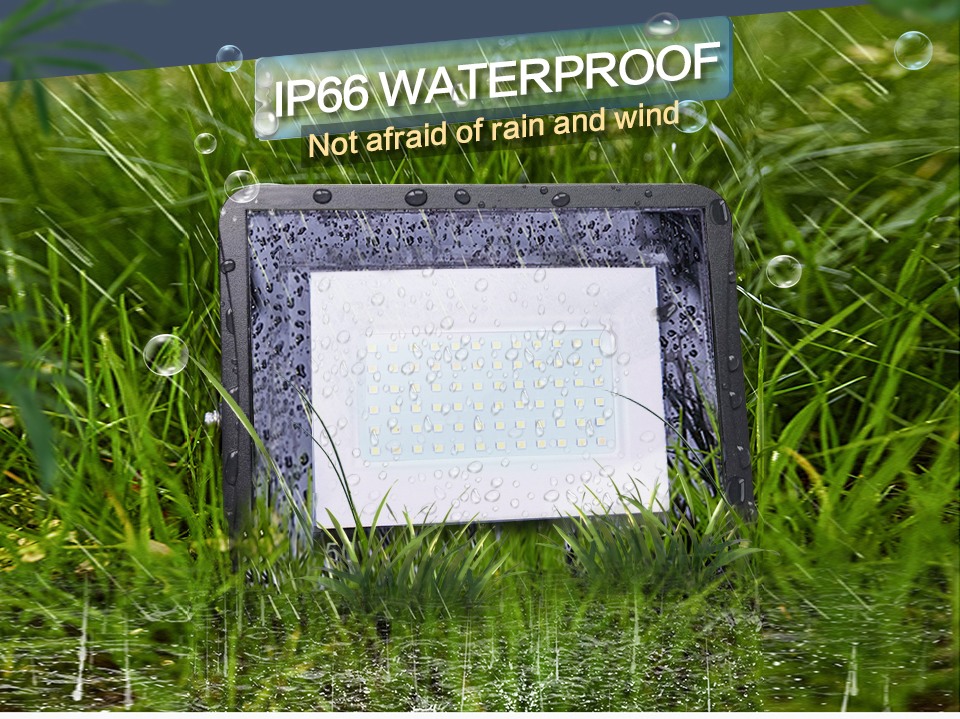 LED Floodlight PIR Motion 220V 10W 20W 30W 50W 100W Cold White Warm White WaterproofIP65 Black Outdoor Lighting Wall Street Lamp
