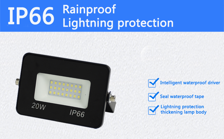 Ultra-thin 10W 20W 30W 50W 100W 150W 200W LED Flood Light 220V Reflector Flood Spot exterior IP65 Waterproof Outdoor Garden Lamp