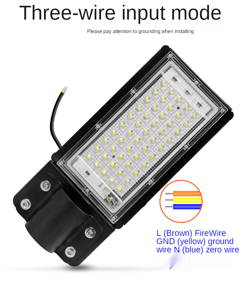100W LED Street Light AC 220V-240V Outdoor Floodlight Spotlight IP65 Waterproof Wall Light Garden Road Street Pathway Spot Lamps