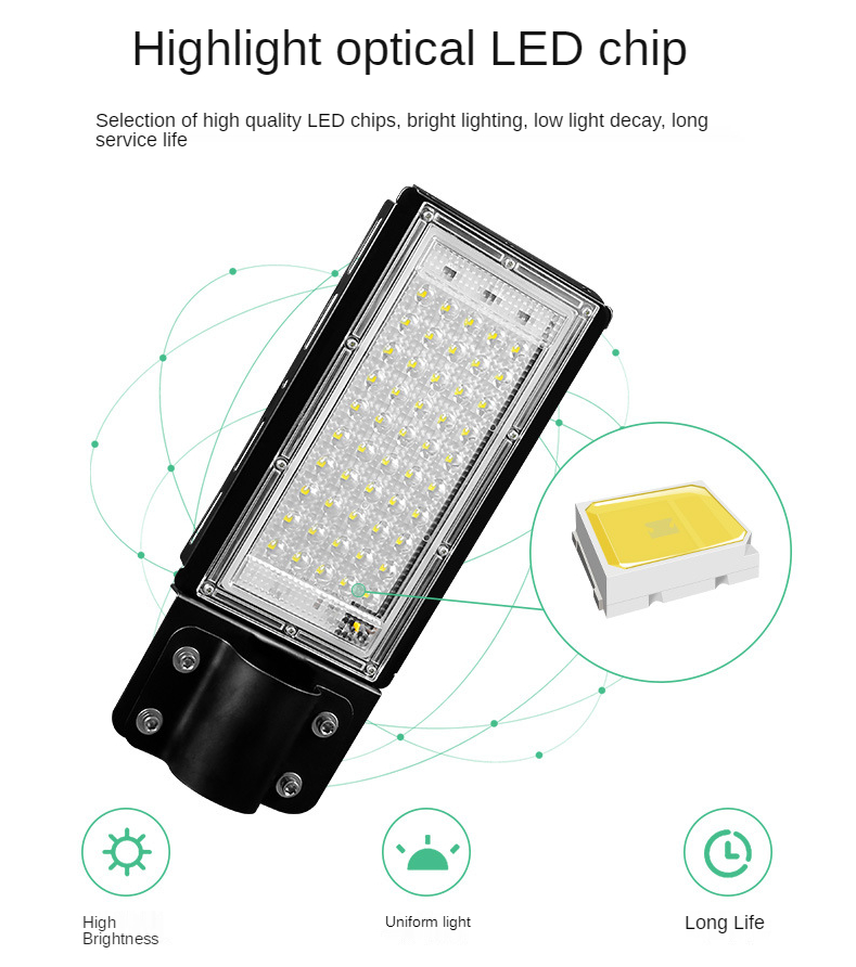 100W LED Street Light AC 220V-240V Outdoor Floodlight Spotlight IP65 Waterproof Wall Light Garden Road Street Pathway Spot Lamps