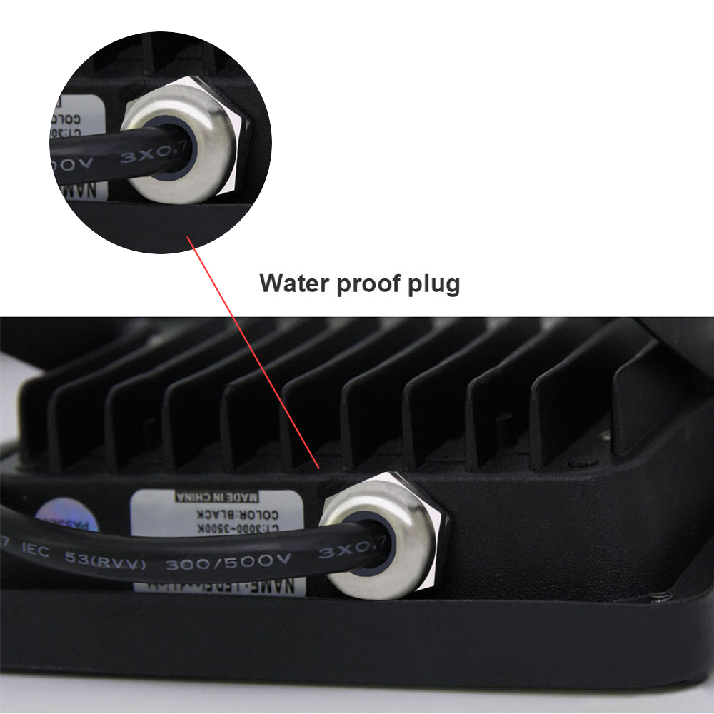 50W led for floodlight Outdoor 220V 230V 240V Reflector IP66 Square Waterproof Garden Stree Porch Landscape Lighting 100W 200W