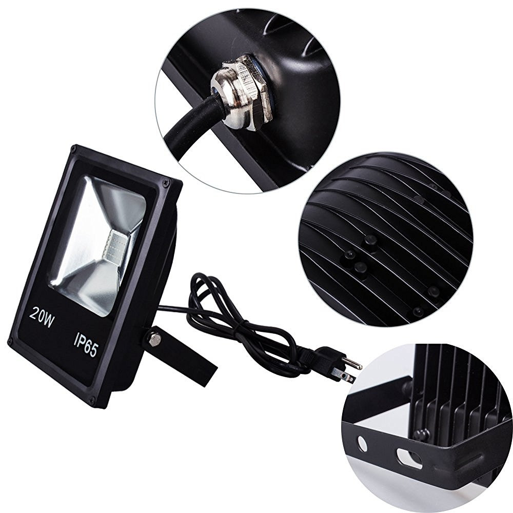 5PCS PACK LED Flood Light with Remote Control Outdoor Lighting 10W/20W/30W/50W RGB Color Changing LED Outdoor Garden Spotlight