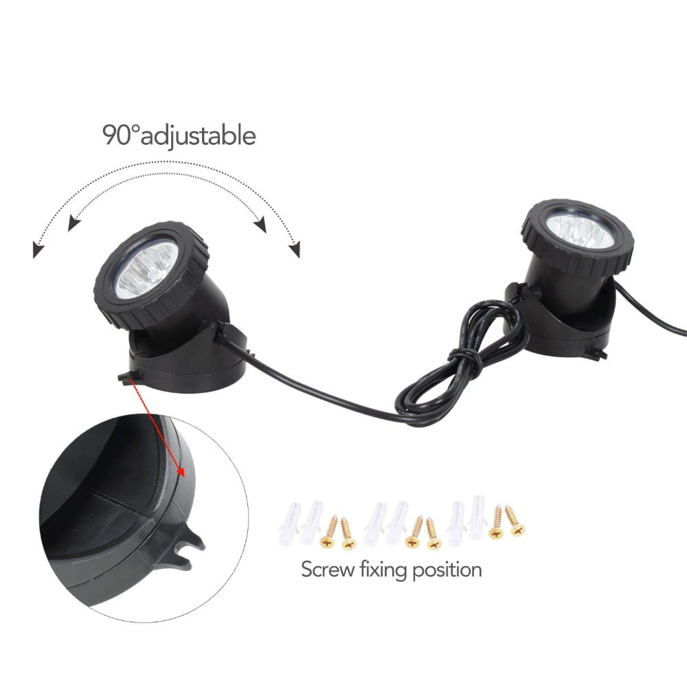 T-SUNRISE LED Solar Powered RGB LED Underwater Lights Spot Light Waterproof IP68 Outdoor Garden 2/3 Lamps for Garden Landscape