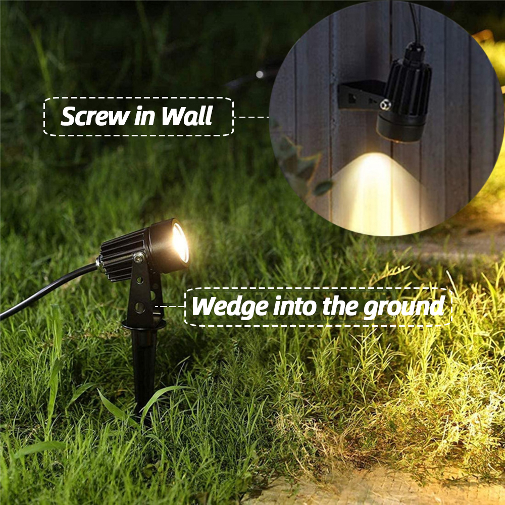 Outdoor Lawn Lamp Safety Low Voltage Street Lights IP65 AC100-240V Waterproof 2/4/6/10 in 1 Landscape Lighting Led Garden Lights