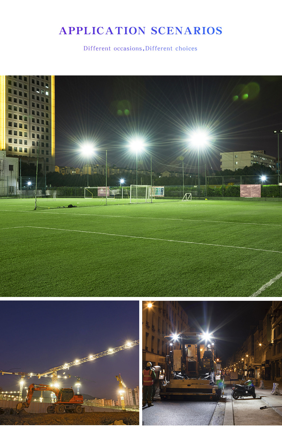 10W 20W 30W 50W 100W 150W Street Lamp Outdoor LED Floodlight 220V LED Flood Light Waterproof IP67 Mini Ultra-thin Lightweight