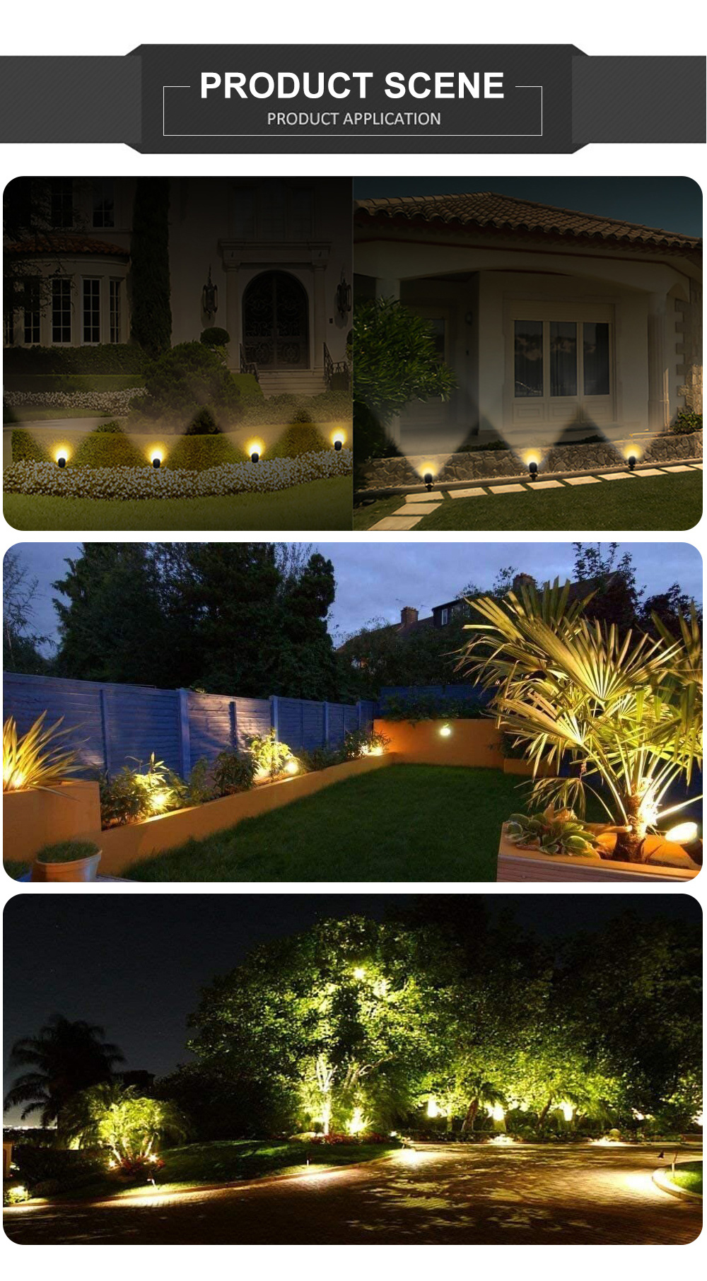 1 TO 8 Light With Remote/APP Control Waterproof Super Bright Garden Decoration Lights EU/US /UK Plug Outdoor Lawn Lamp Landscape
