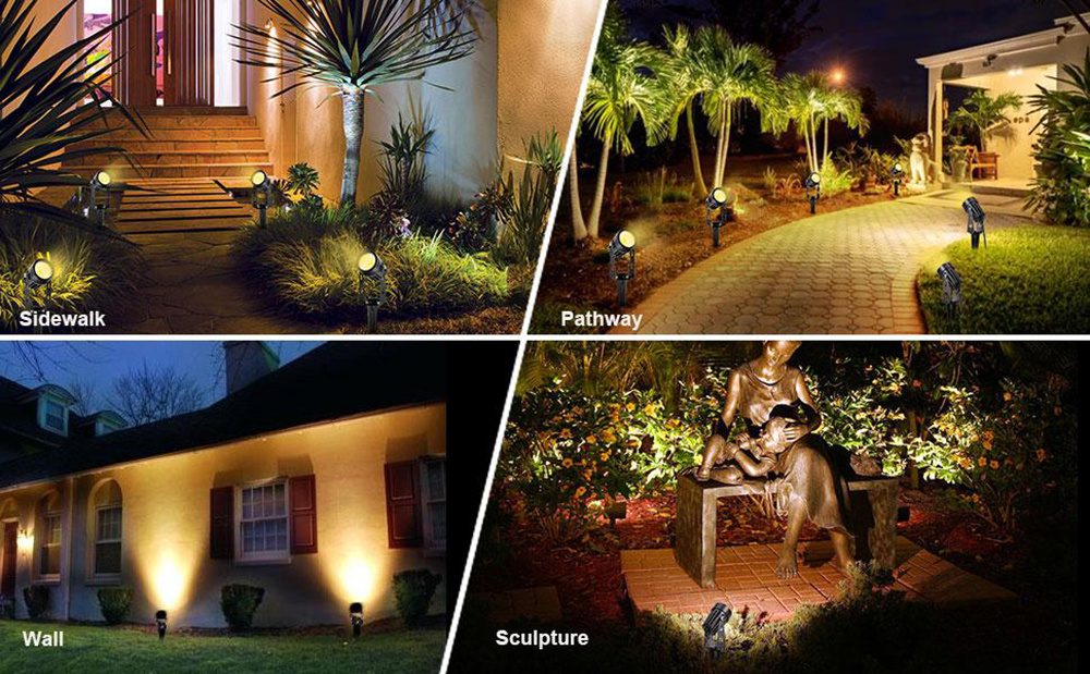 1 TO 8 Light With Remote/APP Control Waterproof Super Bright Garden Decoration Lights EU/US /UK Plug Outdoor Lawn Lamp Landscape