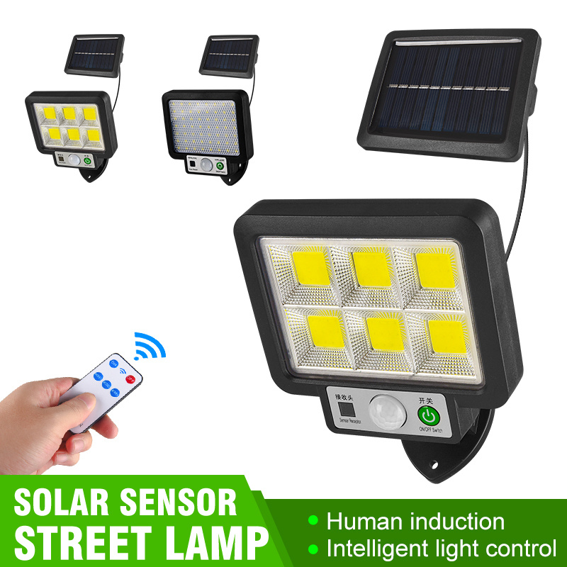 Solar LED Lights Outdoor Split Type Solar Lamp With 3 Light Mode Waterproof Motion Sensor Security Lighting For Garden Path Yard