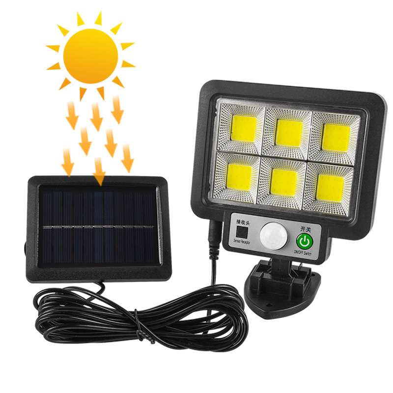 Solar LED Lights Outdoor Split Type Solar Lamp With 3 Light Mode Waterproof Motion Sensor Security Lighting For Garden Path Yard