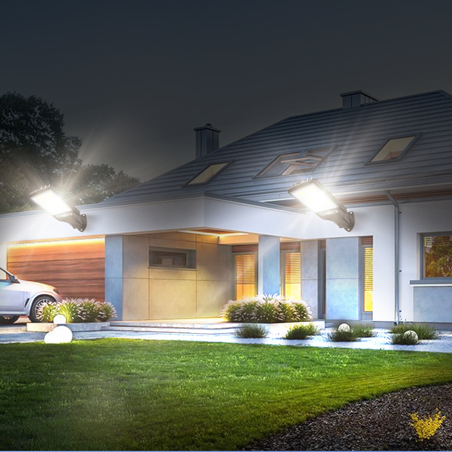Night Lighting Solar Lamps Dark Sensation Porch Street Garage Garden 3Mode Motion Outdoors 18/30/72/120LED Wall PIRMotion Senser