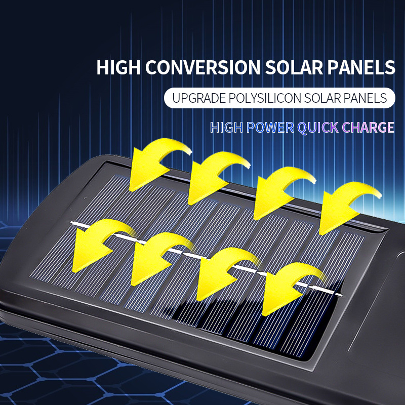 LED Light Outdoor With Remote Control Waterproof Wireless Sensor PIR Motion Street Garden Solar Lamp 10400mAH Super Bright Solar