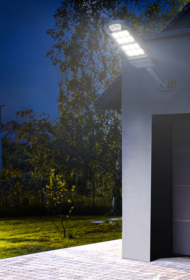 LED Light Outdoor With Remote Control Waterproof Wireless Sensor PIR Motion Street Garden Solar Lamp 10400mAH Super Bright Solar