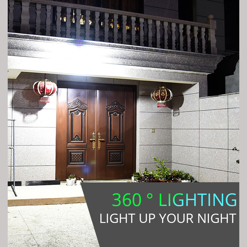 LED Light Outdoor With Remote Control Waterproof Wireless Sensor PIR Motion Street Garden Solar Lamp 10400mAH Super Bright Solar