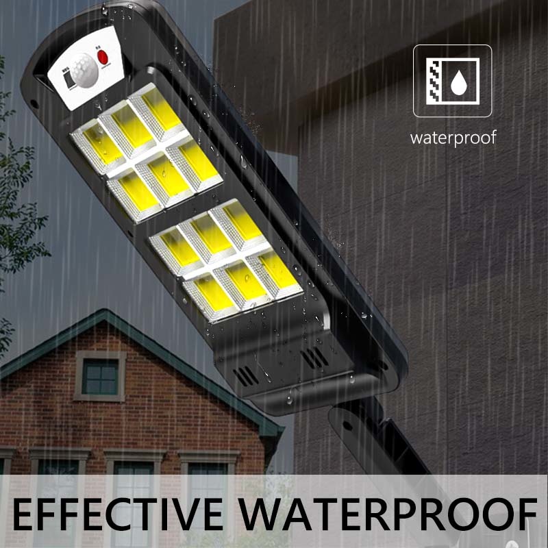 LED Light Outdoor With Remote Control Waterproof Wireless Sensor PIR Motion Street Garden Solar Lamp 10400mAH Super Bright Solar