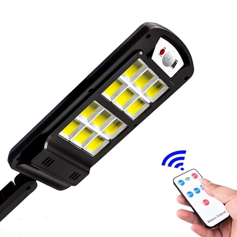 LED Light Outdoor With Remote Control Waterproof Wireless Sensor PIR Motion Street Garden Solar Lamp 10400mAH Super Bright Solar